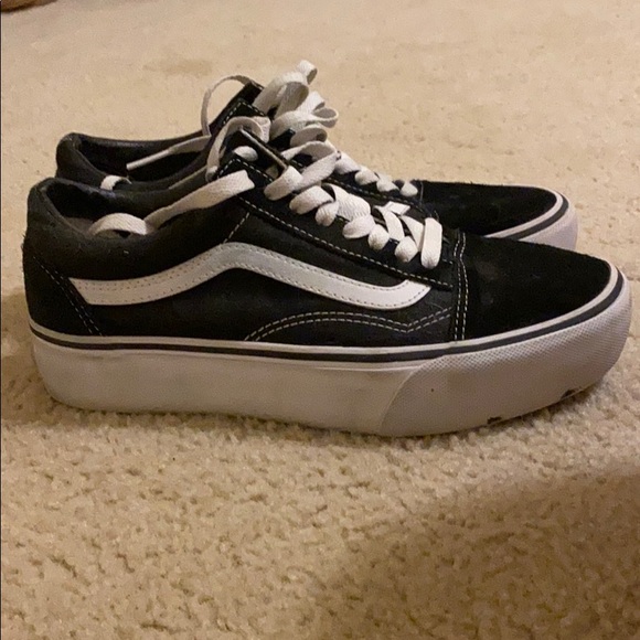 Black platform Vans - Picture 2 of 2